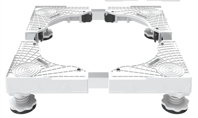 外贸批发厂家直销滚筒洗衣机底座架可移动万向轮置物架通用冰箱支架子托架防震脚垫产品图