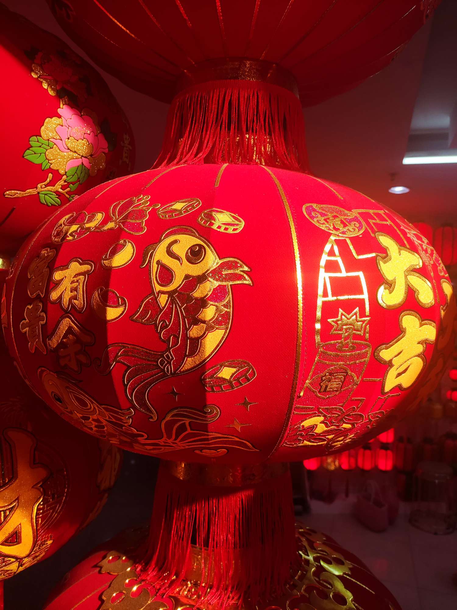 非遗文化办公节庆用品 国潮手提纸灯笼 节日电子灯笼 现代简约设计 环保材质 灯笼装饰品灯笼细节图