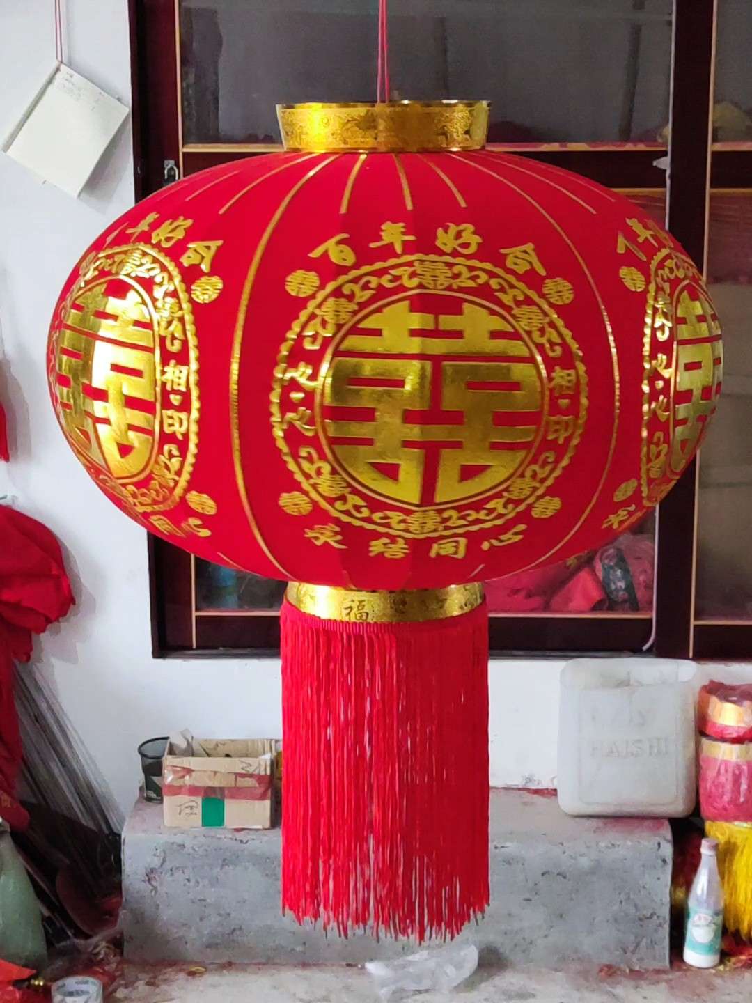 非遗国潮手提纸灯笼 节日电子灯笼 办公文化节庆用品 灯笼 环保耐用低碳环保灯笼详情图5