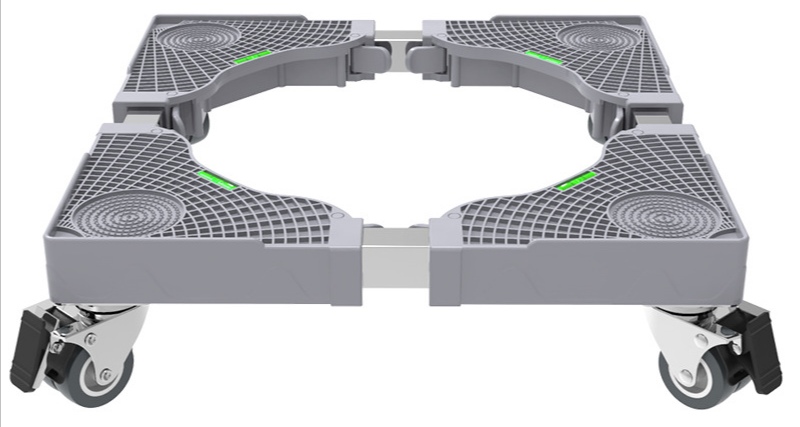 滚筒洗衣机底座架可移动万向轮置物架通用冰箱支架子托架防震脚垫，
