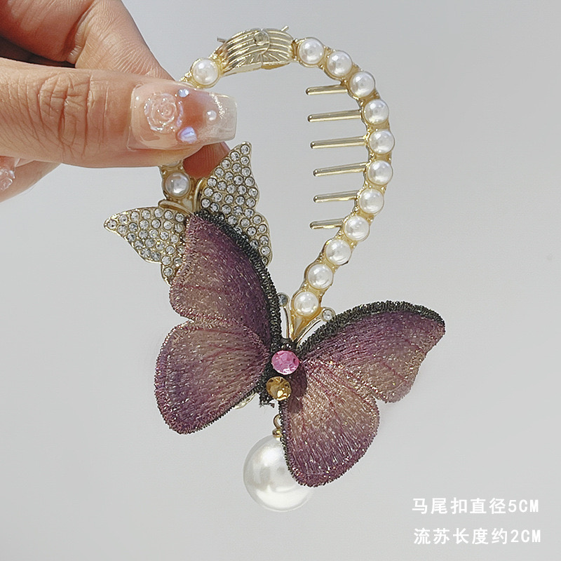 创意饰品头饰发夹 独特设计发饰抓夹 美丽时尚夹子 精致女士发饰品味选择发夹抓夹细节图