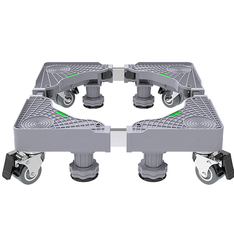 滚筒洗衣机底座架可移动万向轮置物架通用冰箱支架子托架防震脚垫移动架外贸批发厂家直销。