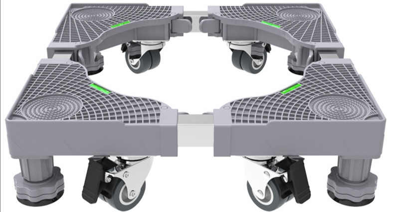 滚筒洗衣机底座架可移动万向轮置物架通用冰箱支架子托架防震脚垫，产品图