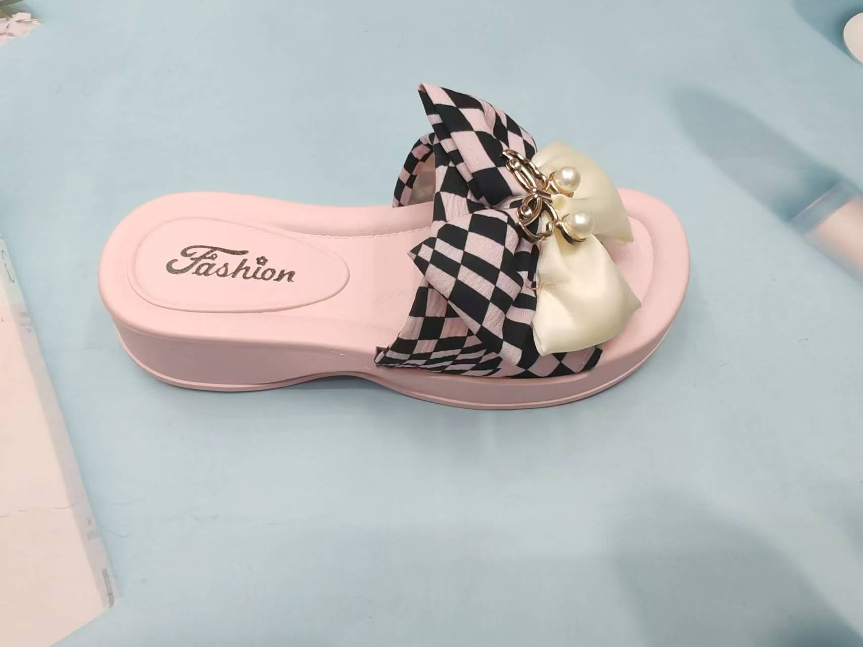 Bowknot cool slippers 2024 New summer outdoor fashion slippers details Picture
