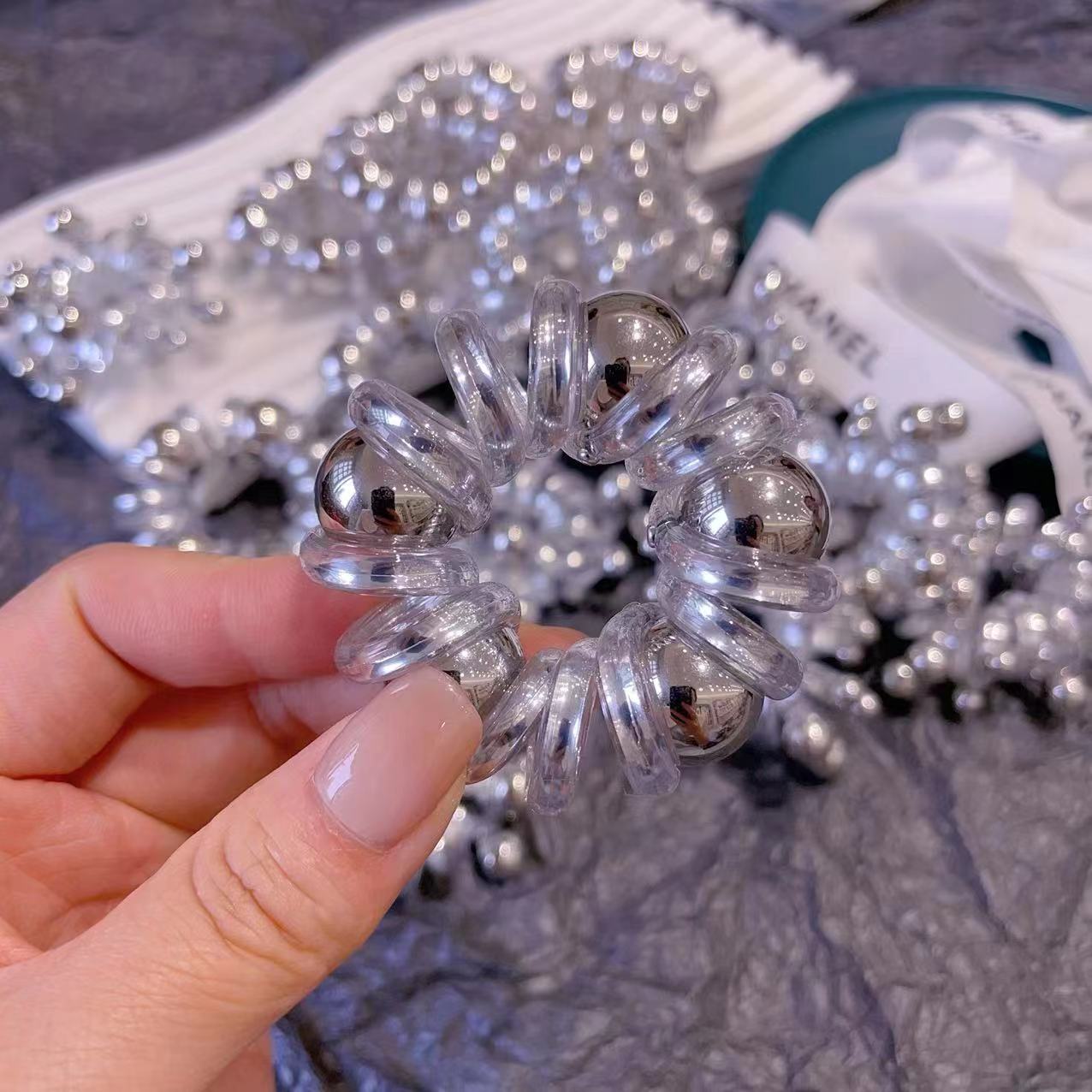 头绳/皮筋/饰品/头绳女夏季简约/发饰产品图