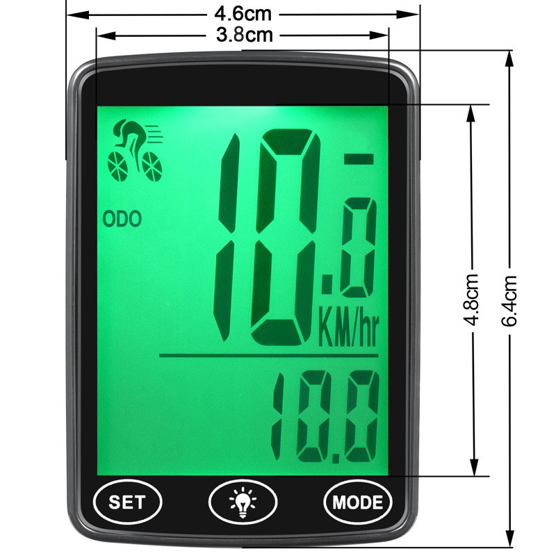 YE100-B bicycle wired speedometer with large screen in both Chinese and English, wired touch backlight, waterproof, mountain bike speedometer, odometer, and speedometer pic 5