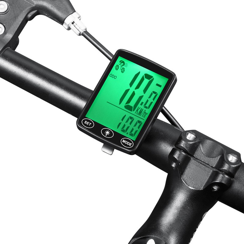 YE100-B bicycle wired speedometer with large screen in both Chinese and English, wired touch backlight, waterproof, mountain bike speedometer, odometer, and speedometer details Picture