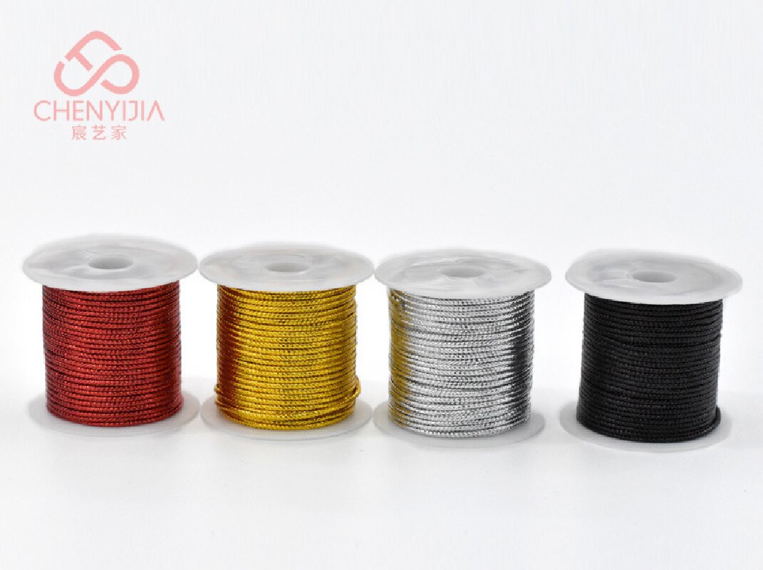 Hot-selling Christmas gold and silver thread, golden onion thread, DIY material decoration, bright color rope, strong and durable, multi-purpose