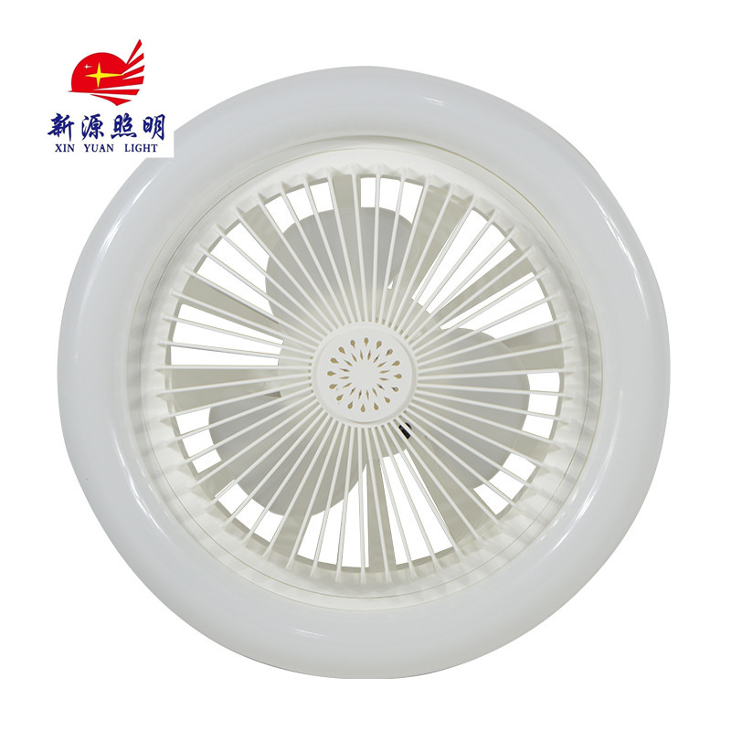 led吸顶风扇灯卧室客厅电扇灯现代简约超薄灯吸顶灯