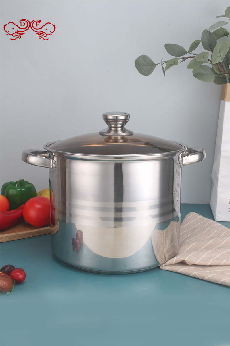 DF99090 stainless steel skewer pot, alcohol pot, thickened and deepened noodle pot, spicy hot pot, soup pot, small hot pot, DF TRADINGHOUSE Item Picture