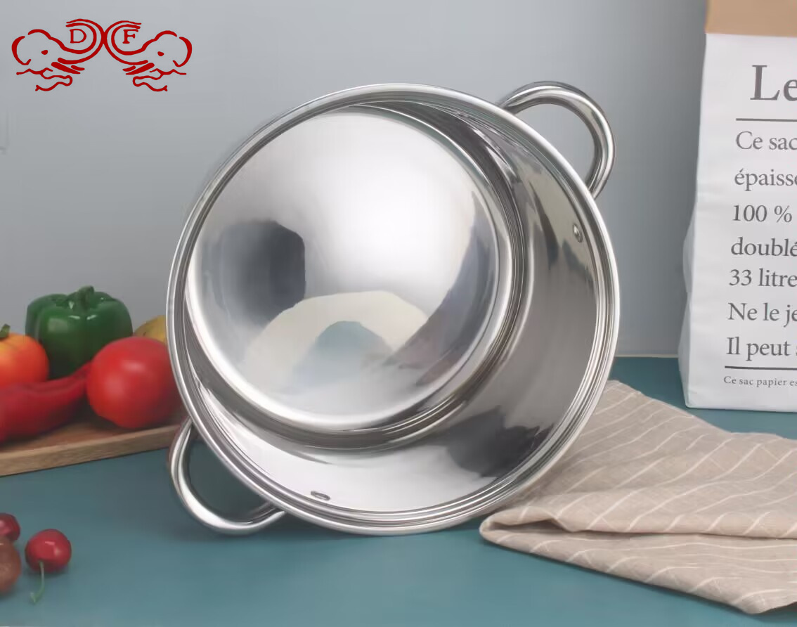 DF99090 stainless steel skewer pot, alcohol pot, thickened and deepened noodle pot, spicy hot pot, soup pot, small hot pot, DF TRADINGHOUSE Specification image