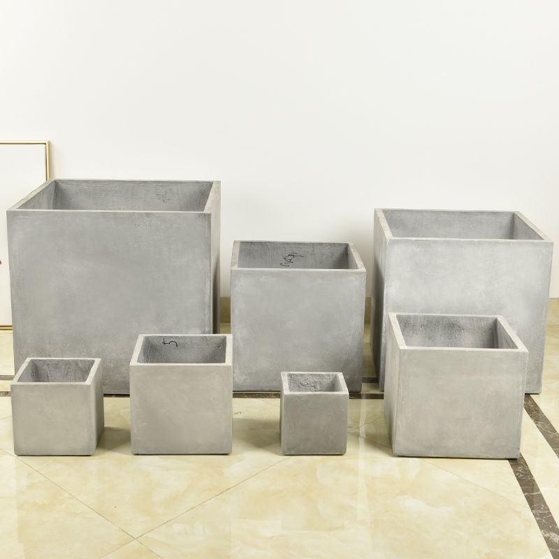 Magnesium oxide flowerpots with feet for balcony bonsai, creative and simple flower stand combination, large flowerpots for indoor green plants