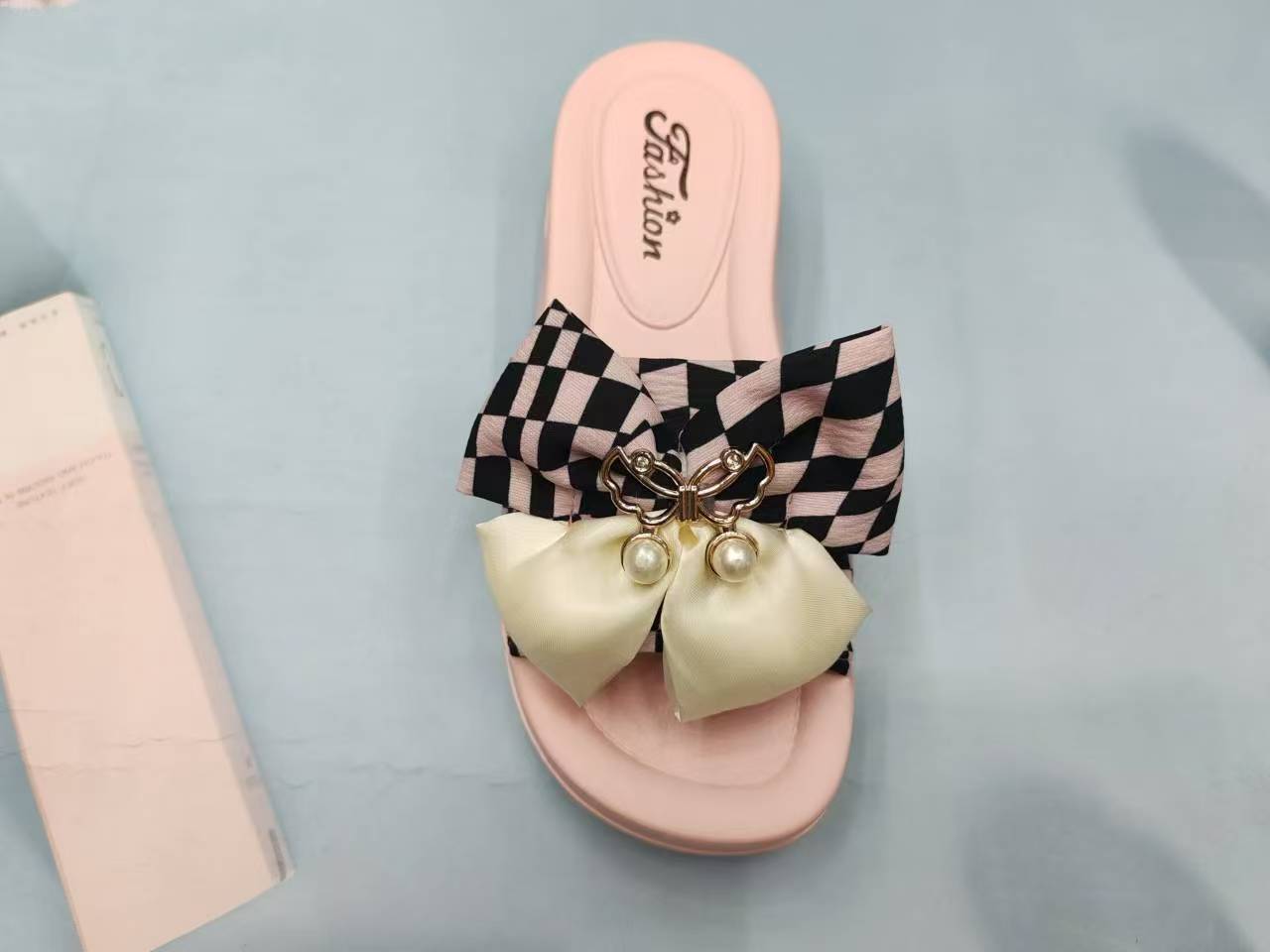 Bowknot cool slippers 2024 New summer outdoor fashion slippers