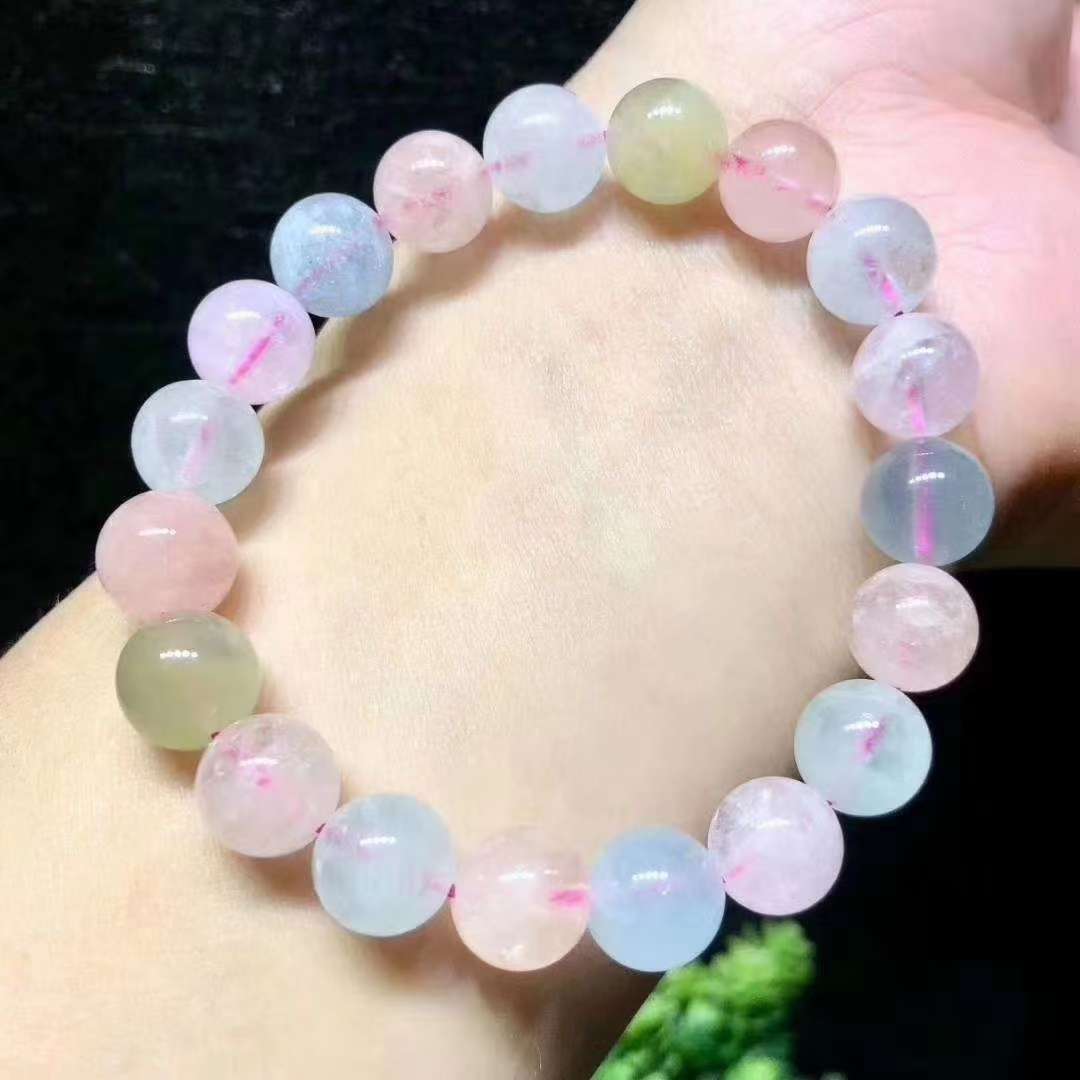 10mm摩根石，天然珠宝，成品手串手链