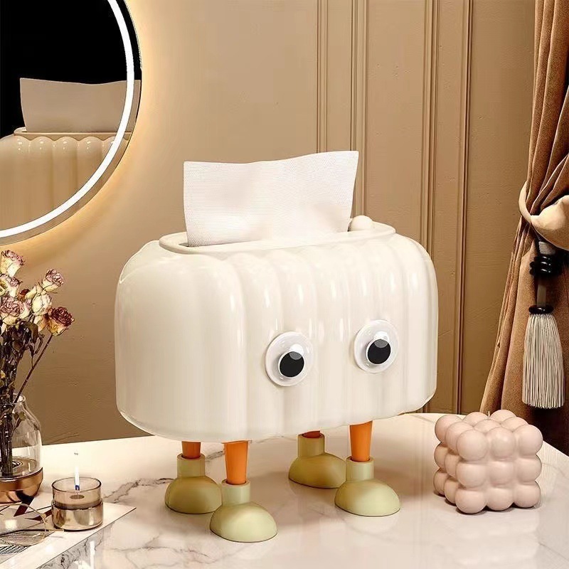 J122-JM8137 Light luxury tissue box, cute living room tissue box, creative coffee table decoration, toilet tissue storage Item Picture