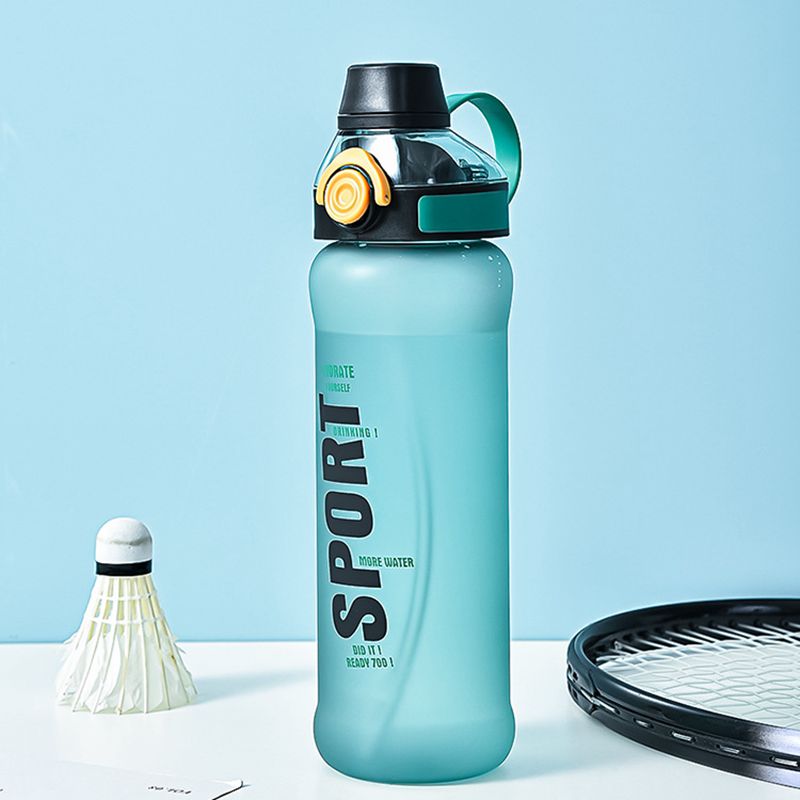EYUN yeyun taza de fitness jarra de agua al aire libre de plástico taza de agua deportiva acompañante pareja portátil acompañante taza de plástico jarra de agua de fitness portátil pajita doble taza de bebida de doble uso 32OZ tapa de rebote copa espacial Item Picture