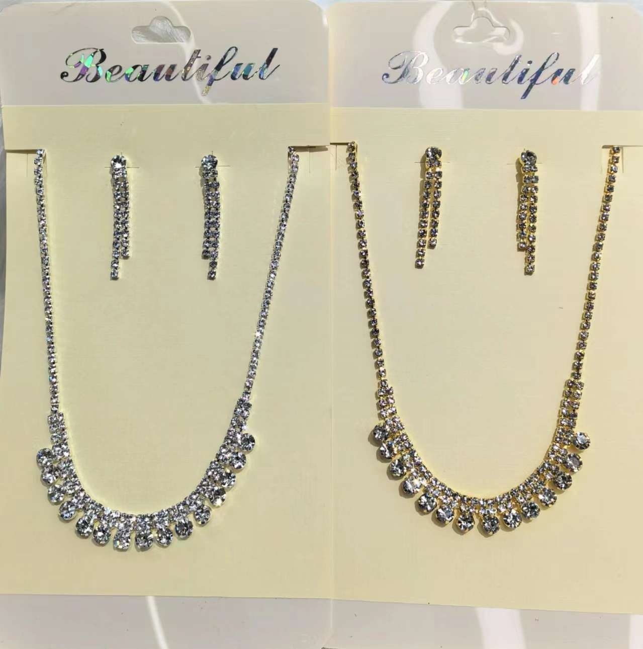 欧式复古经典新娘首饰项链厂家直销钻石项链银达饰品-0111