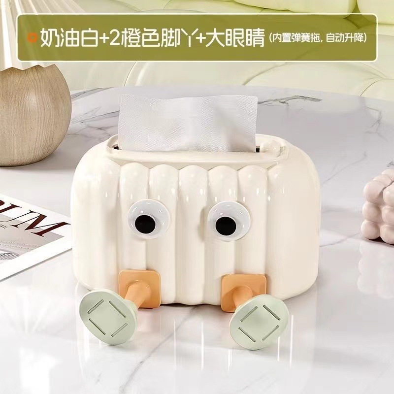 J122-JM8137 Light luxury tissue box, cute living room tissue box, creative coffee table decoration, toilet tissue storage