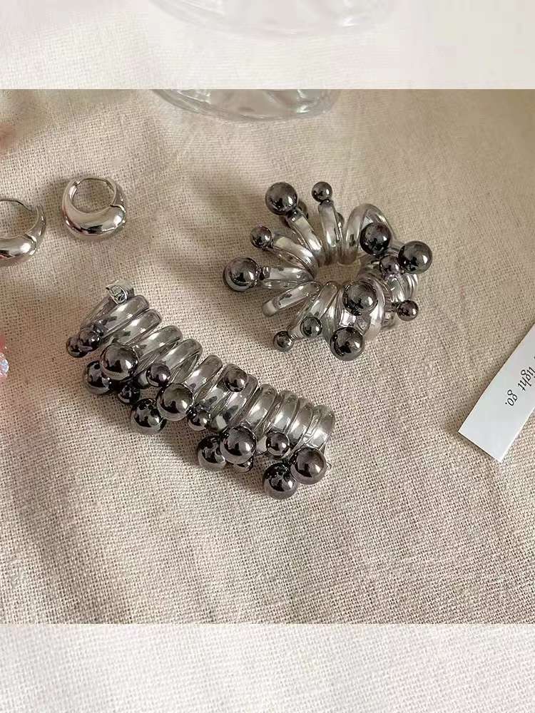 Korean version of trendy and fashionable pearl jelly phone rings, hair bands, hair ties and hair accessories details Picture