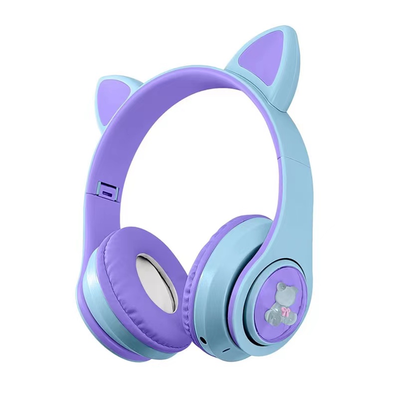 New Kt-M22 Wireless Bluetooth Headset Cute Creative Cat Ear Headset Gaming Esports Low Latency Hand Application Scenario