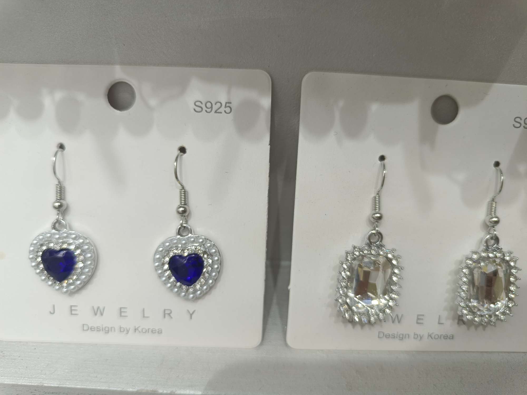 Alloy glass brick hook earrings, earrings Item Picture