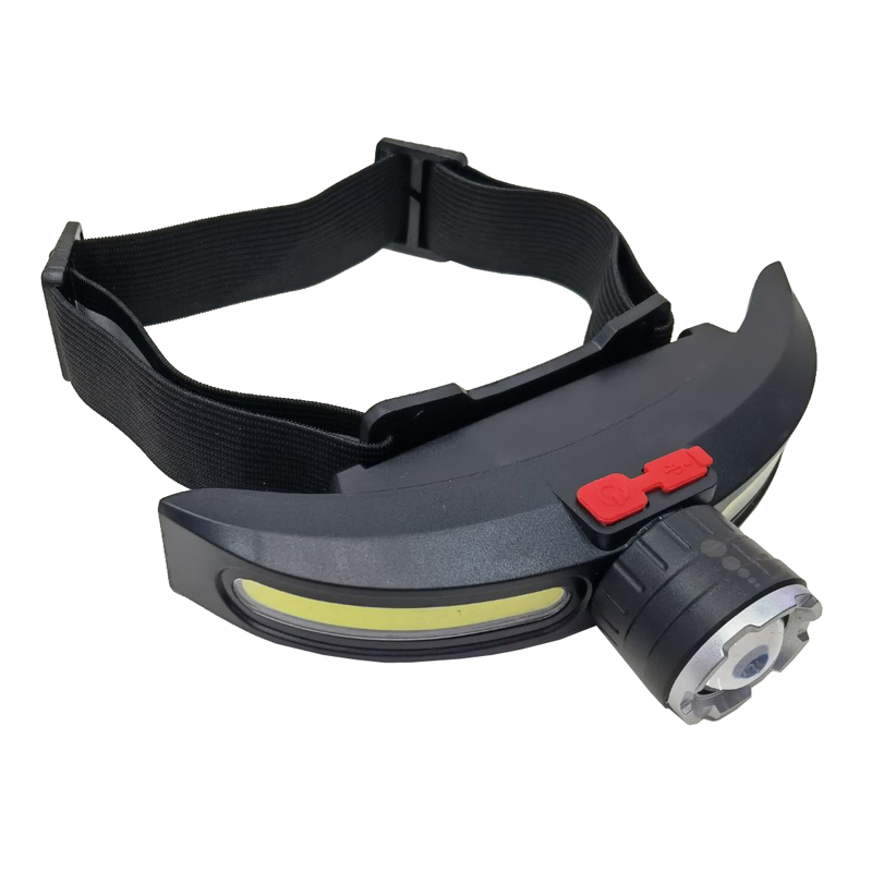 JS-922 telescopic headlamp USB charging COB headlamp Lightweight LED floodlight Outdoor camping head-mounted strong light plastic headlamp miner's lamp Specification image