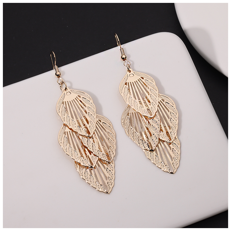 [Multiple - Can Be Customized] Four Consecutive Multi-Piece Earrings Europe And The United States Popular Earrings Geometric Personality Long Exaggerated Cross-Border Domestic Sales Foreign Trade When Meida Jewelry Manufacturers Direct Sales Item Picture