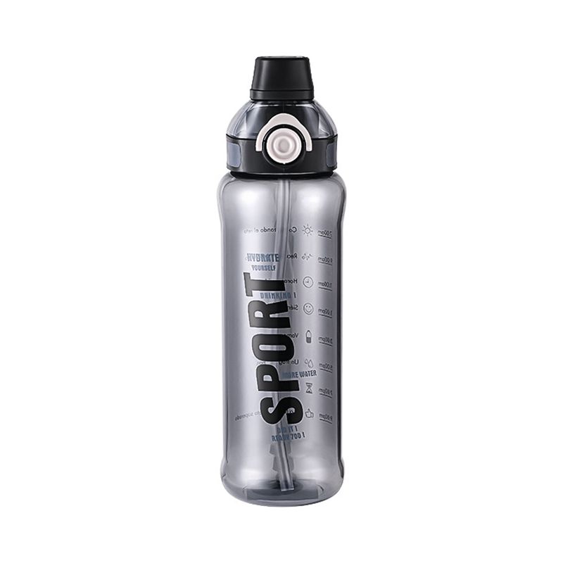 EYUN yeyun taza de fitness jarra de agua al aire libre de plástico taza de agua deportiva acompañante pareja portátil acompañante taza de plástico jarra de agua de fitness portátil pajita doble taza de bebida de doble uso 32OZ tapa de rebote copa espacial Specification image