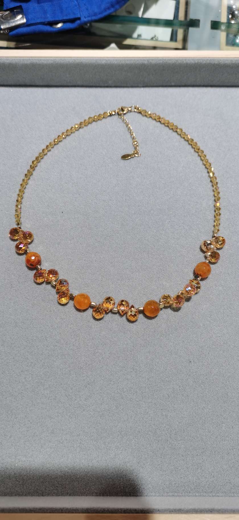 珍珠项链灰色饰品 冰凉项圈 夸张项圈 项饰 旅拍服搭配 项圈民族风风格 女士首饰新款