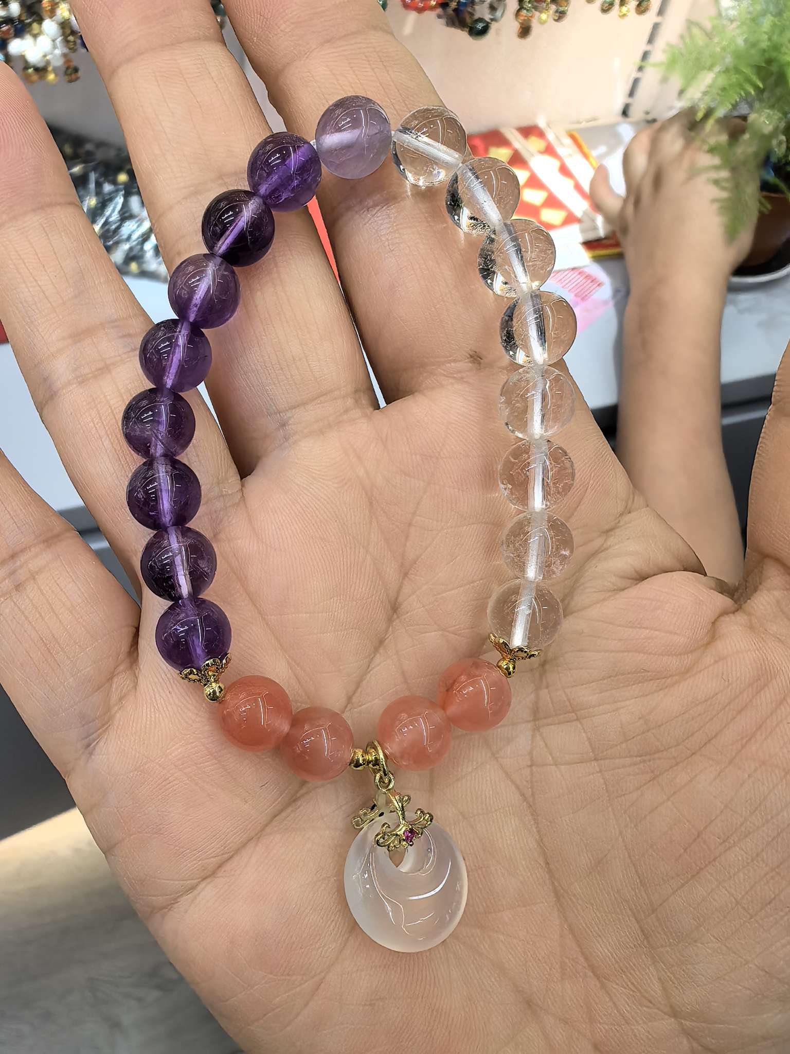 Incense ash, cloisonne, cloisonne enamel, and a luxurious bracelet with a variety of colors are perfect gifts for couples, best friends, and men and women Item Picture