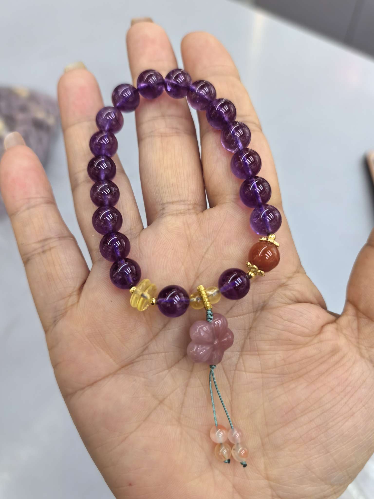Incense ash, cloisonne, cloisonne enamel, and a luxurious bracelet with a variety of colors are perfect gifts for couples, best friends, and men and women details Picture