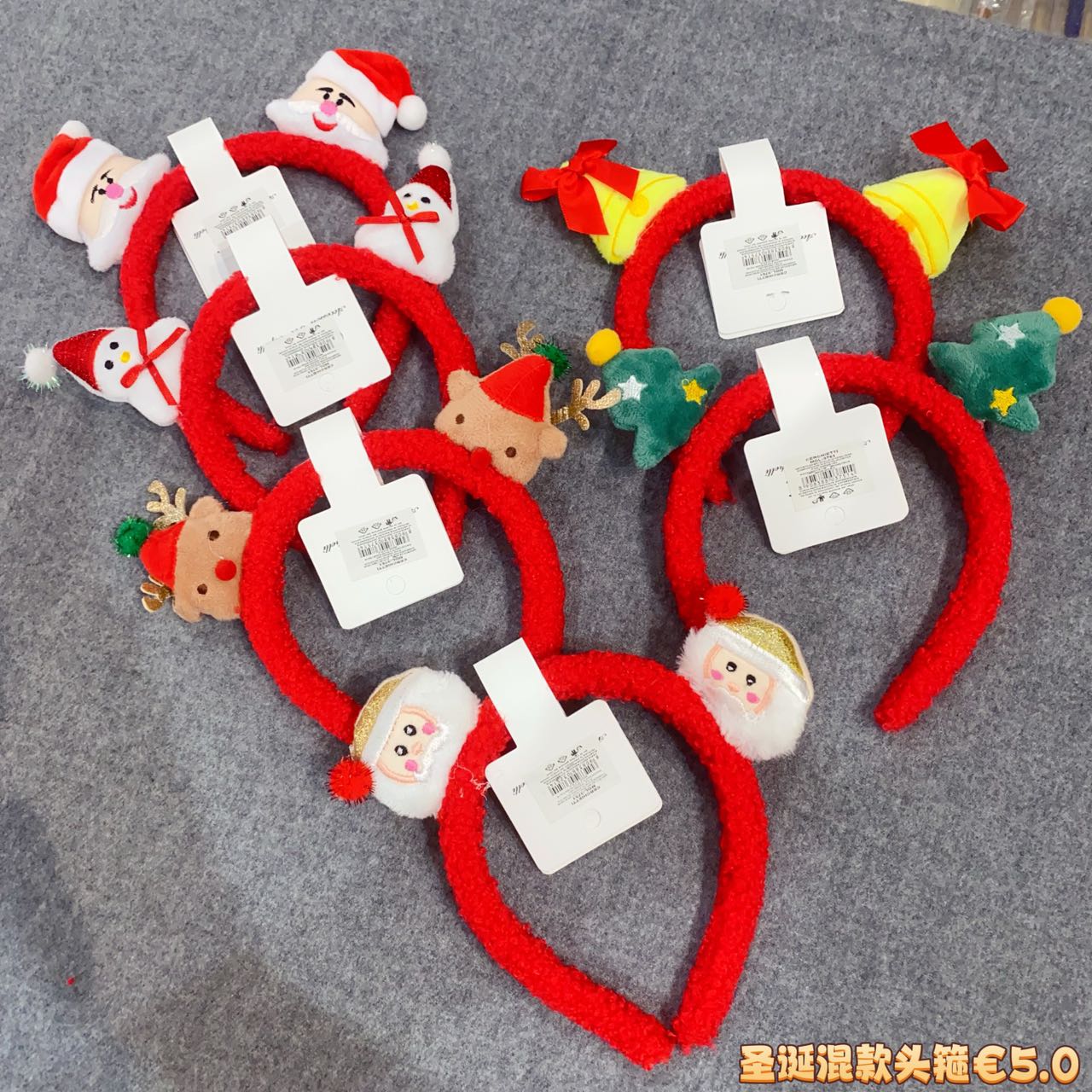 圣诞发箍复古风一字夹女夏季新款发饰 发圈发箍发卡头饰 美发饰品发夹潮流配饰发卡