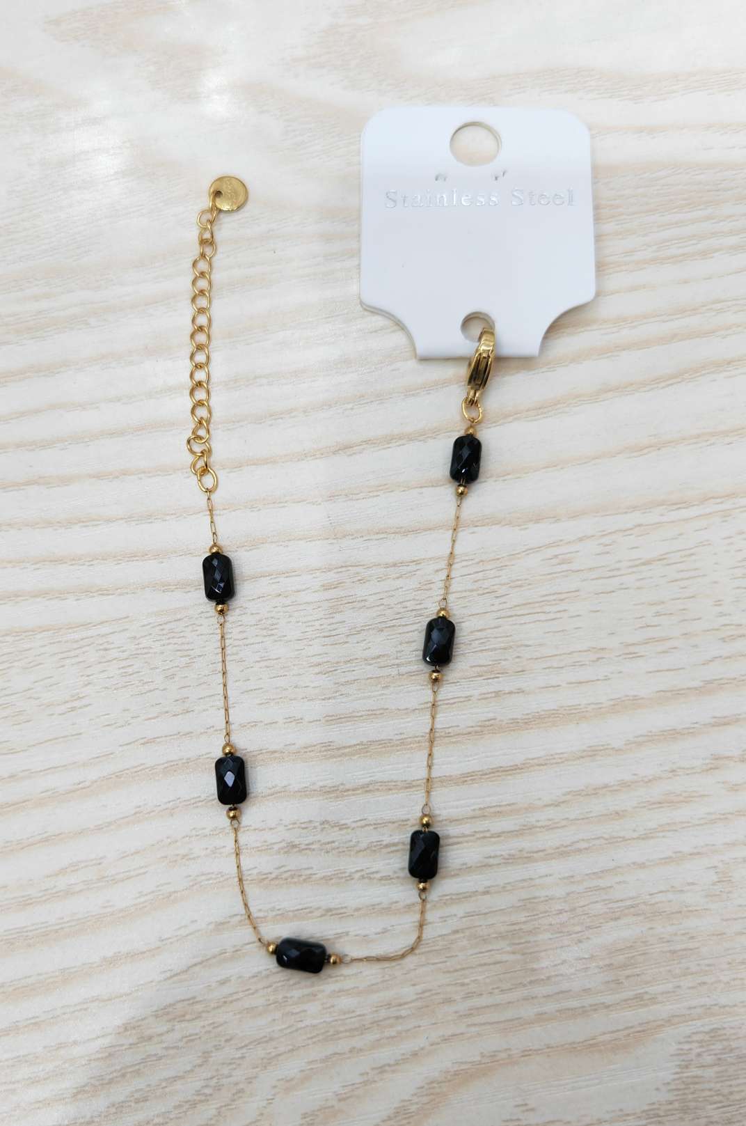 欧美流行 方形切面水晶不锈钢手链 高档饰品 优雅时尚 