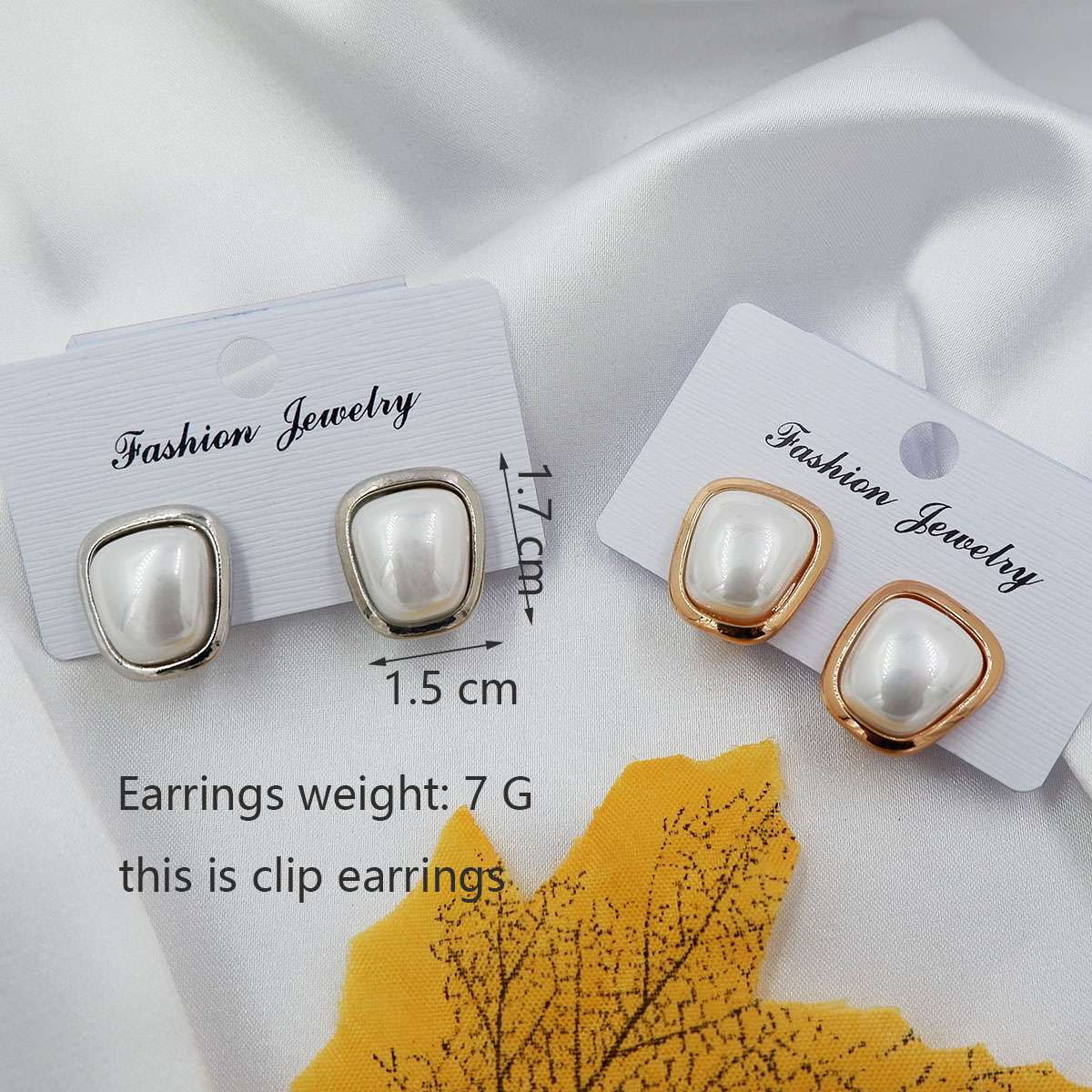 High Quality Shell Pearl With Alloy Ear Clips