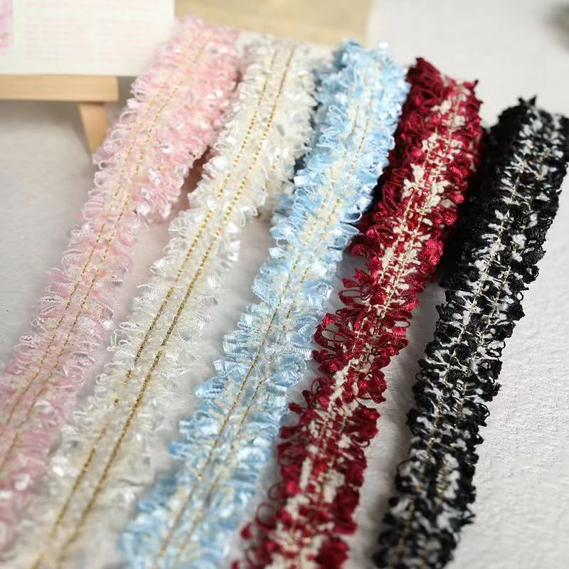 2cm Chanel-style lace trim for diy decoration of necklines, cuffs, bags, hair accessories, trims, tassels and lace edges details Picture