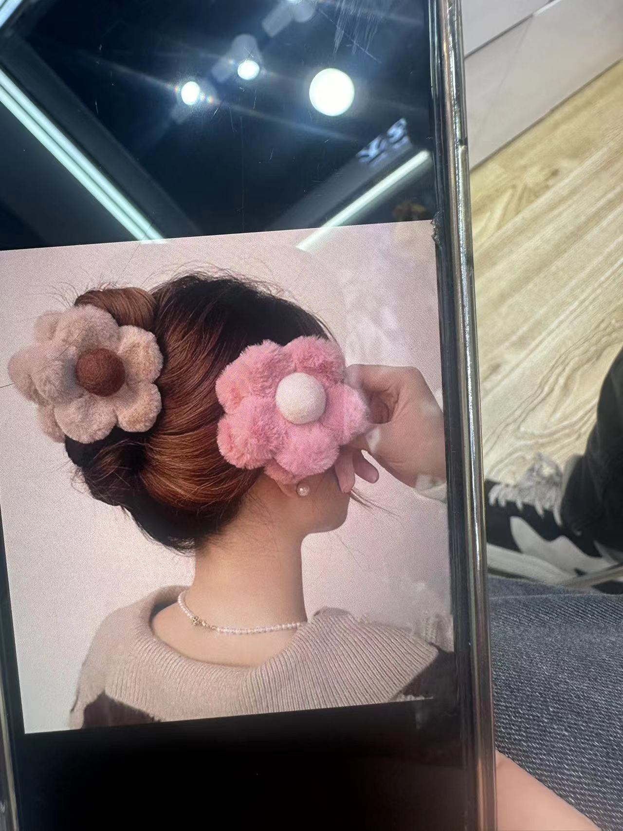 花朵发夹复古风一字夹女夏季头饰发饰 发卡发夹发圈发箍饰品 美发装饰品简约时尚潮流发圈