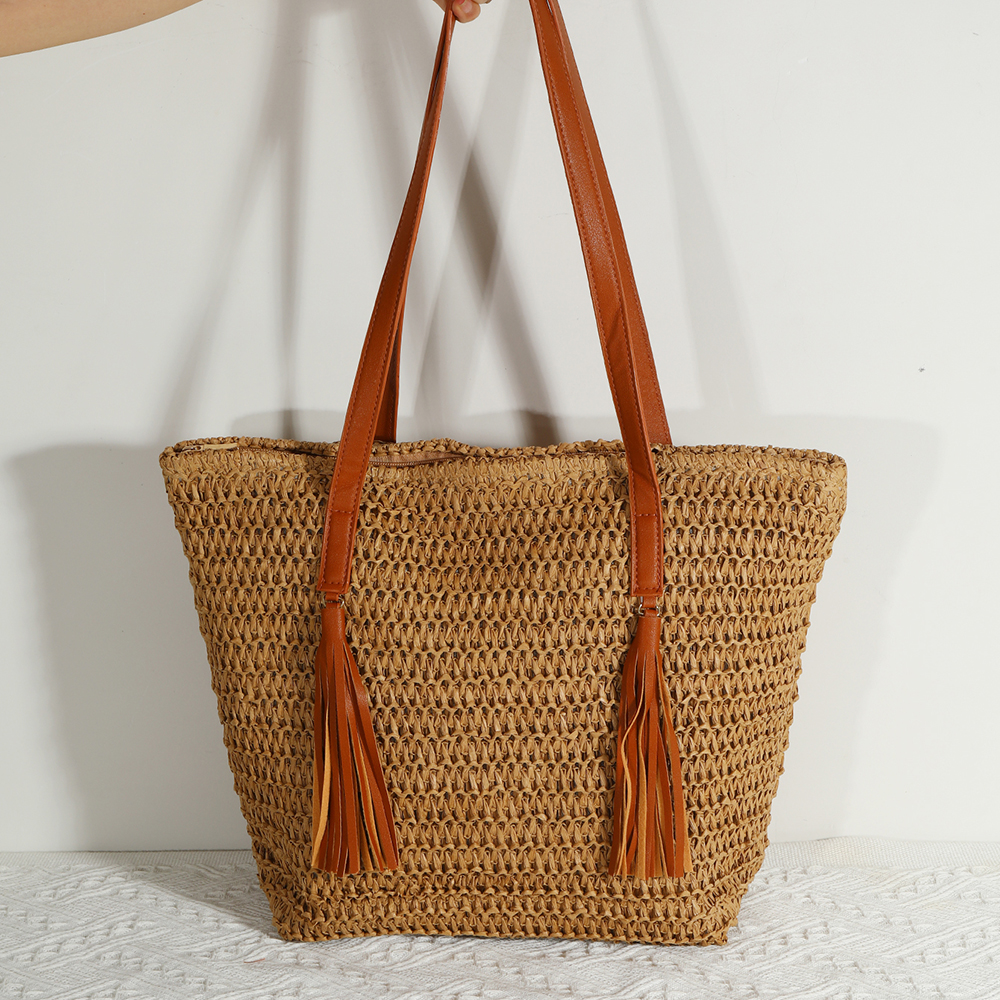 波西米亚风复古时尚百搭夏日出游海滩包超大容量托特包