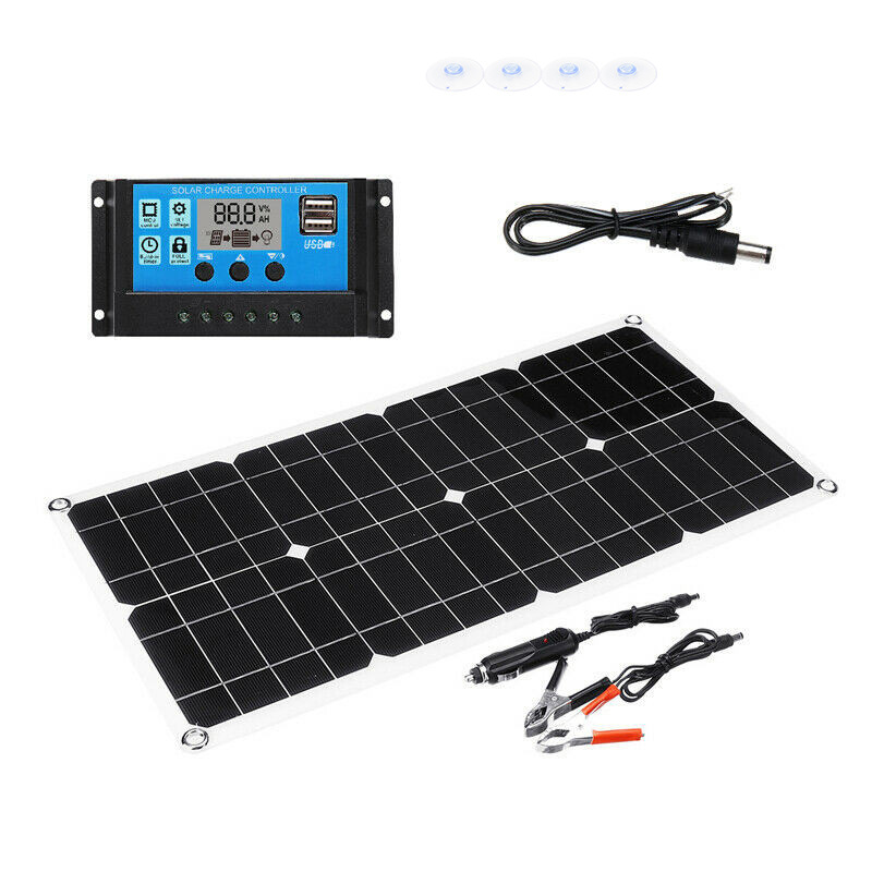 30W Solar Panel Solar Power Panel Photovoltaic Panel Car Solar Charging Treasure Outdoor Mobile Power Battery details Picture