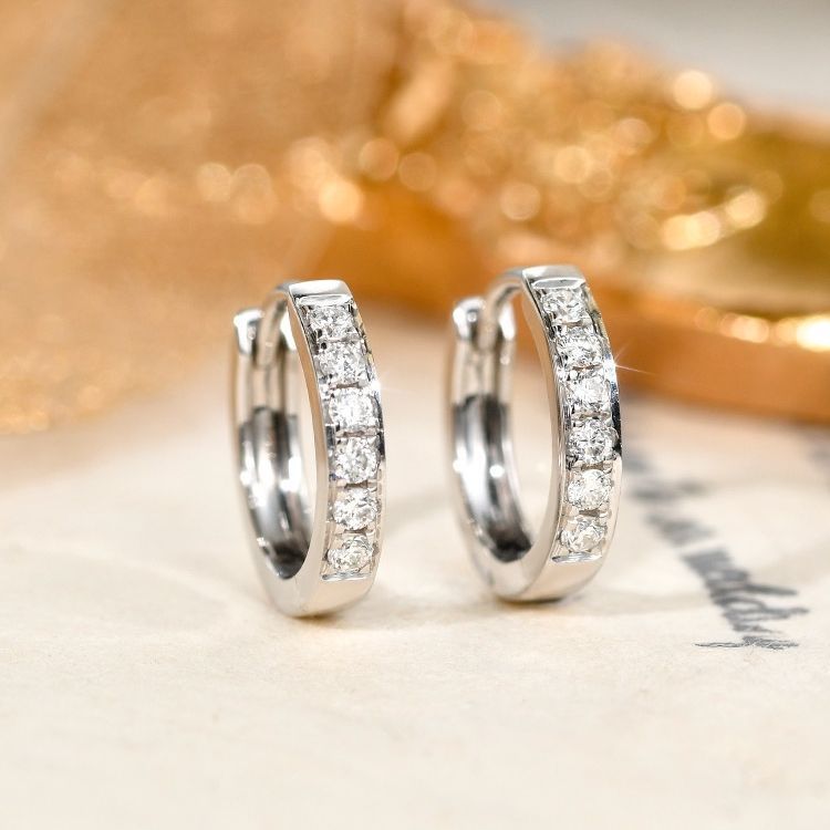 耳饰耳钉钢圈钻石