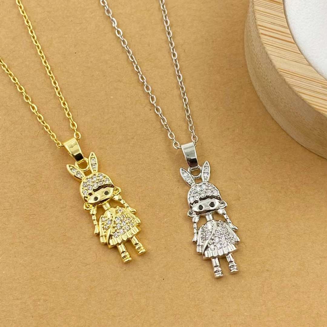 精灵之吻时尚项链轻奢小众项链女款2024新款爆款不掉色钛钢颈链锁骨链女高级感配饰女士白领日常佩戴宴会演出