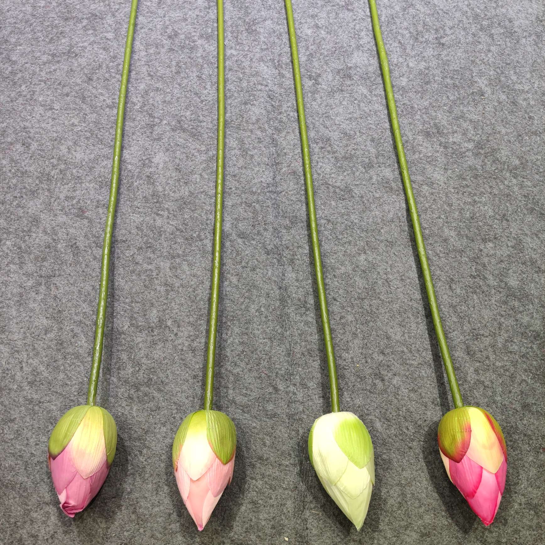 Single-piece artificial lotus flower, lotus leaf and lotus leaf bouquet, small artificial plastic flower, lotus flower and lotus leaf integrated decorative bouquet detail image 14