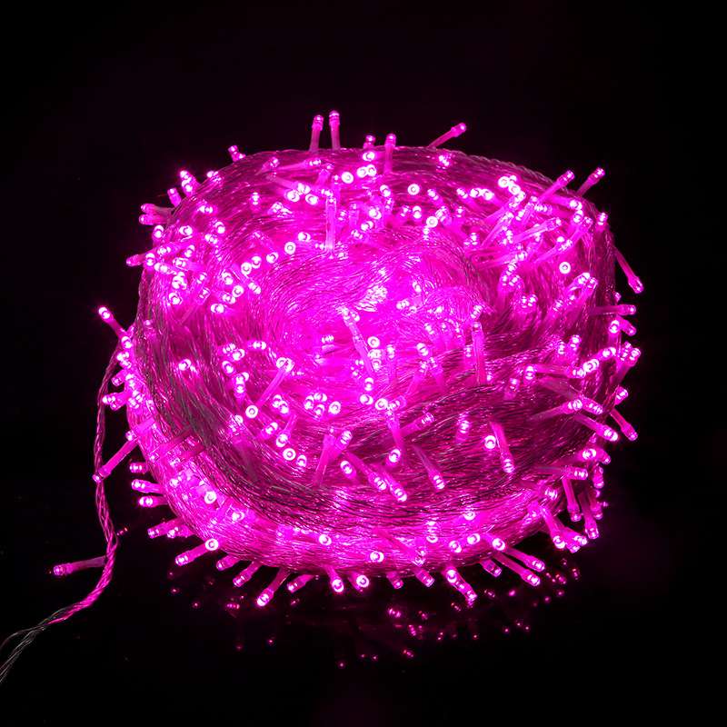 室内LED灯串 灯饰照明 结婚彩灯 发光树 玫瑰灯户外彩灯 照明装饰 美观耐用 环保节能 灯串装饰白底实物图