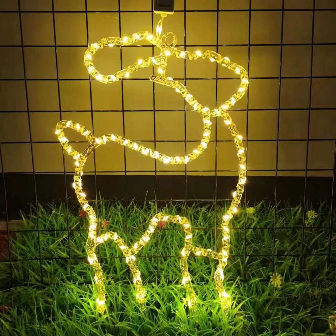 Outdoor LED light string lighting fixtures, festival lights, outdoor lighting fixtures, festive flashlights, neon lights, LED bubble fish light strings, creative decorative lights, dazzling Specification image