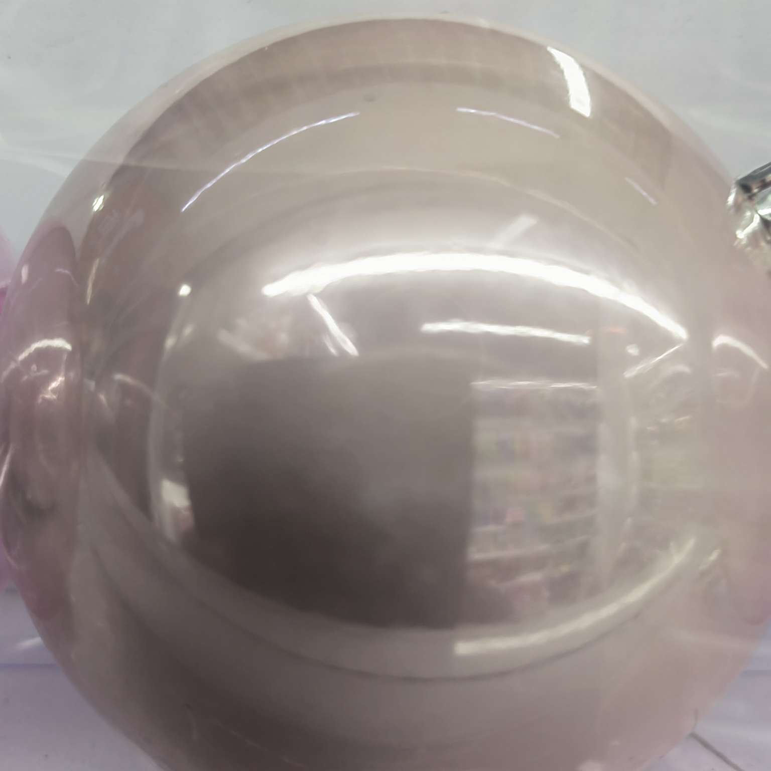 八厘米珠光圣诞球  灰色  OPP袋子装PVC装