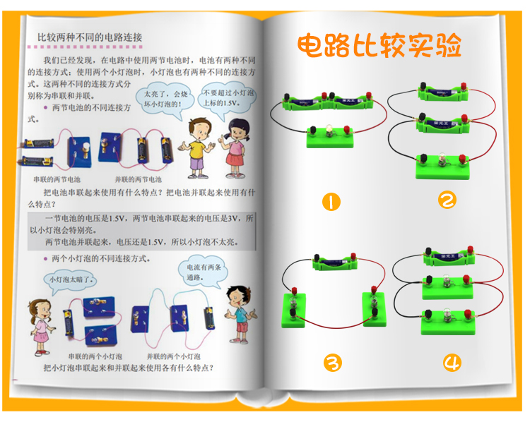 Electrical experimental equipment for primary and secondary school students, science experiments for grades four and five in primary school, small experiments on electricity and magnetism, science toys and teaching AIDS, electromagnetic boxes, small experiments, experimental equipment for primary school pic 4