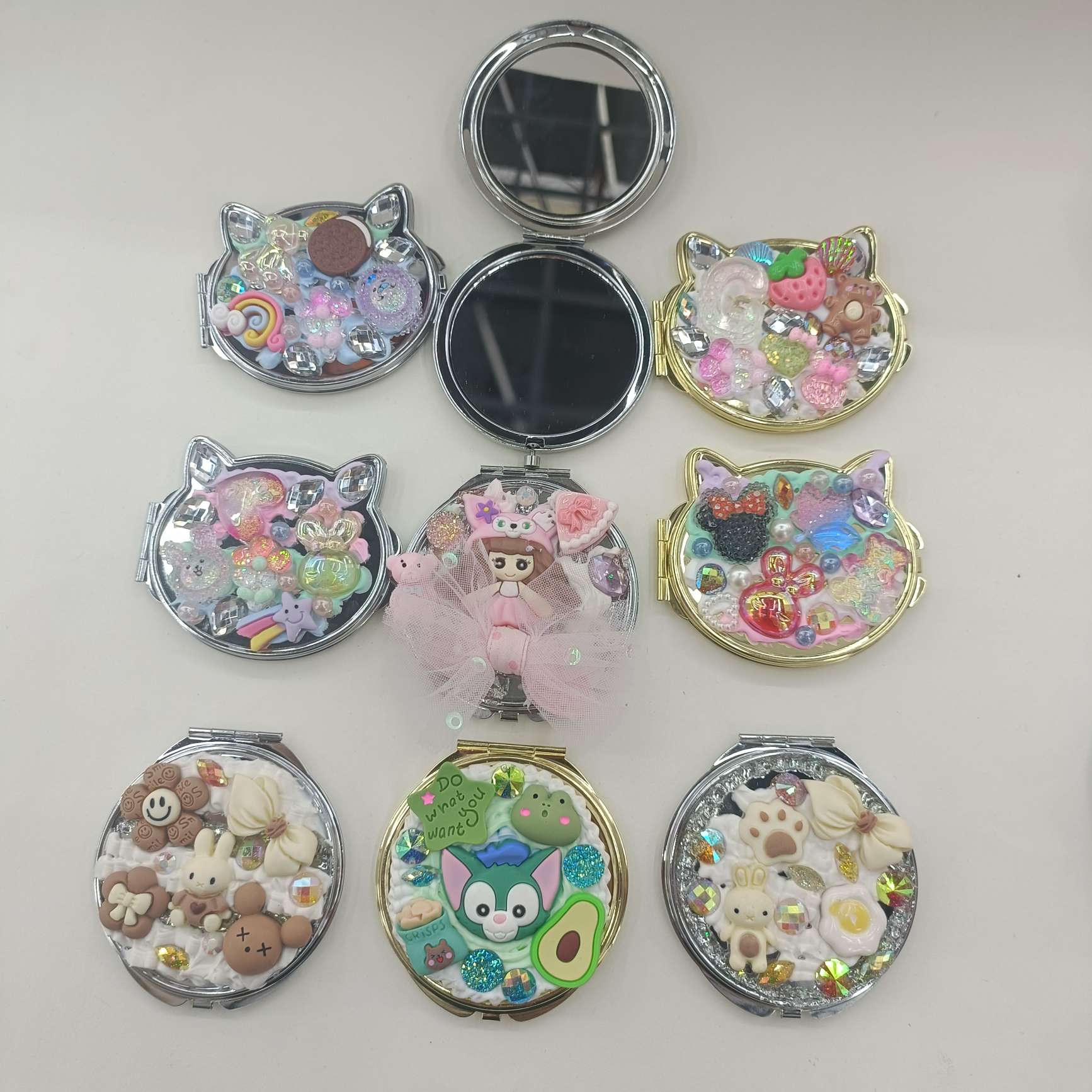 小镜子 DIY镜子 双面镜 学生镜 口袋镜 包包镜产品图