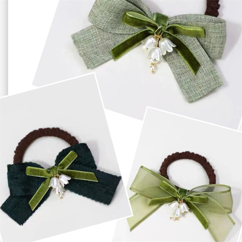 新款藏青色发饰磨砂喷漆效果个性时尚发绳