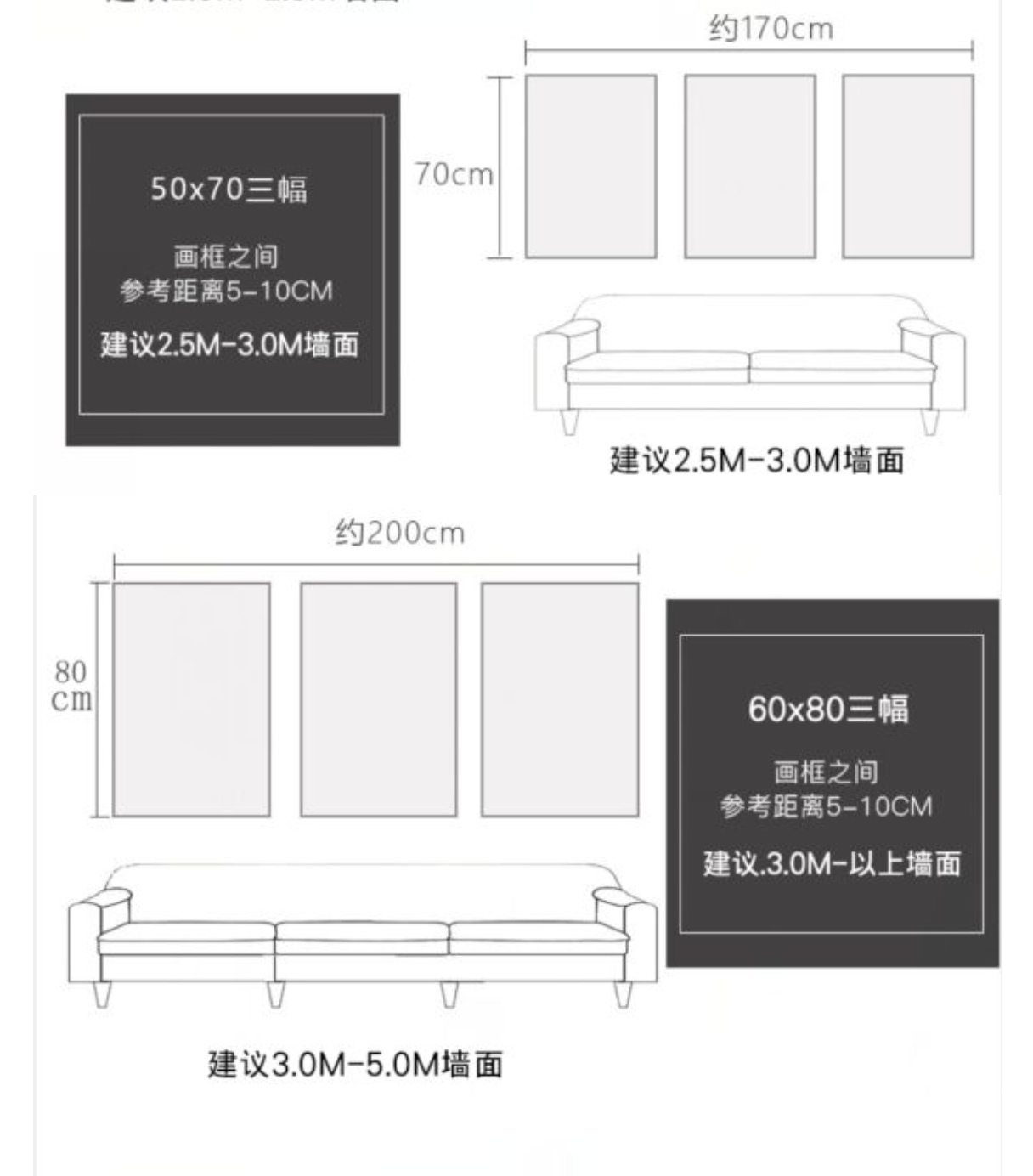 现代装饰画家饰挂画 美化家居空间 组合画抽象家居装饰画50*70cm详情4