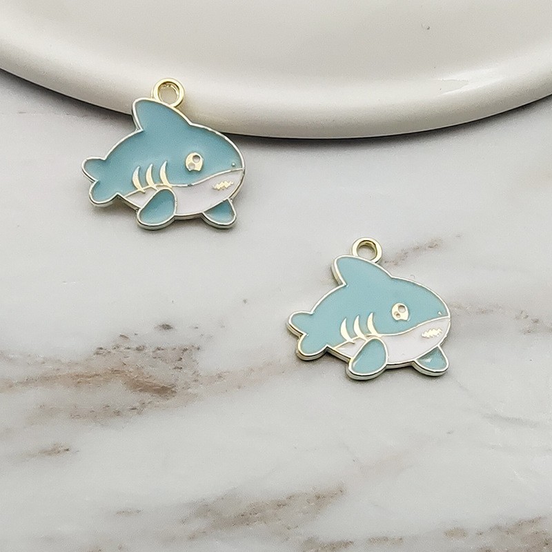 海豚小吊坠合金饰品配件耳环项链吊坠diy手作材料配饰
