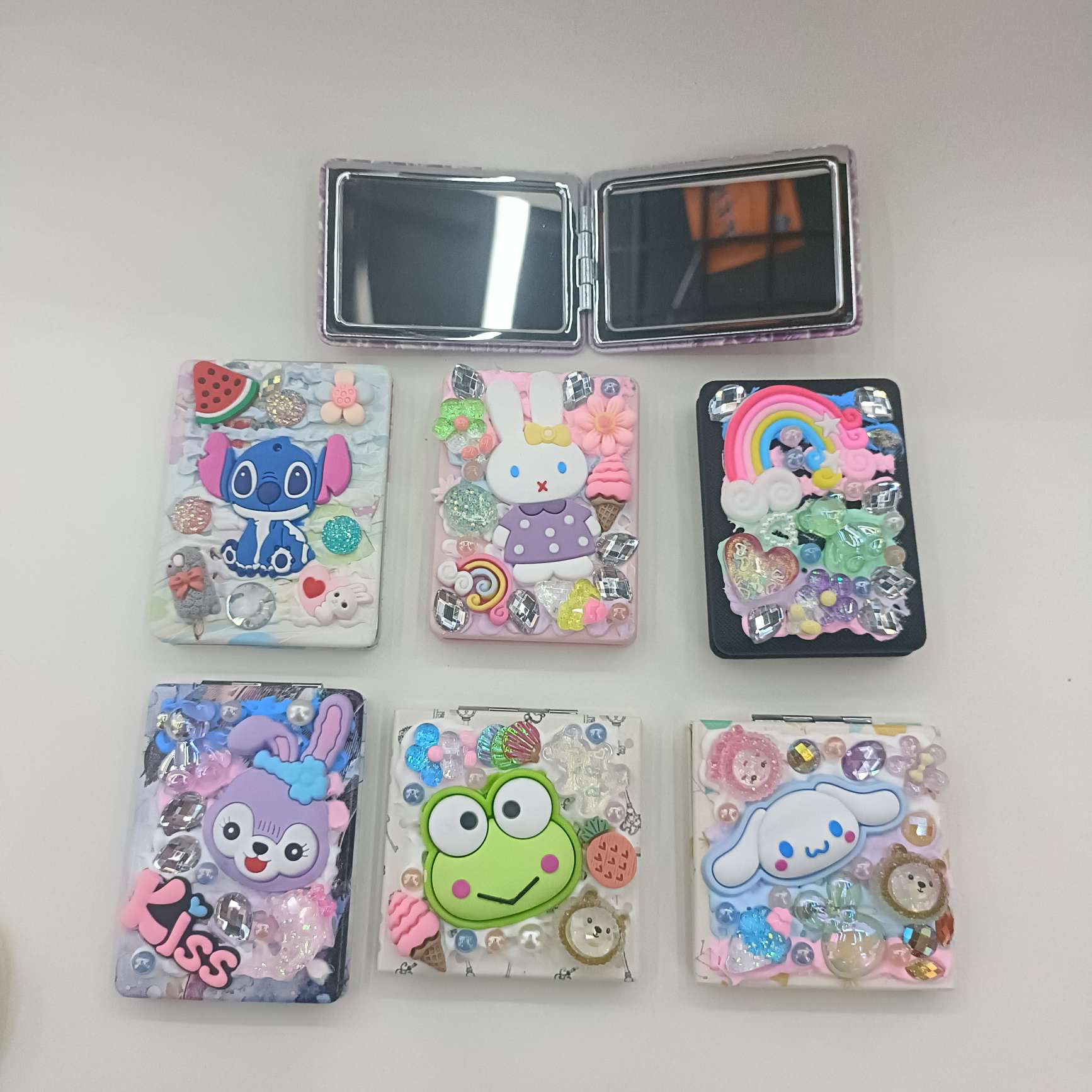 小镜子 DIY镜子 双面镜 学生镜 口袋镜 包包镜图